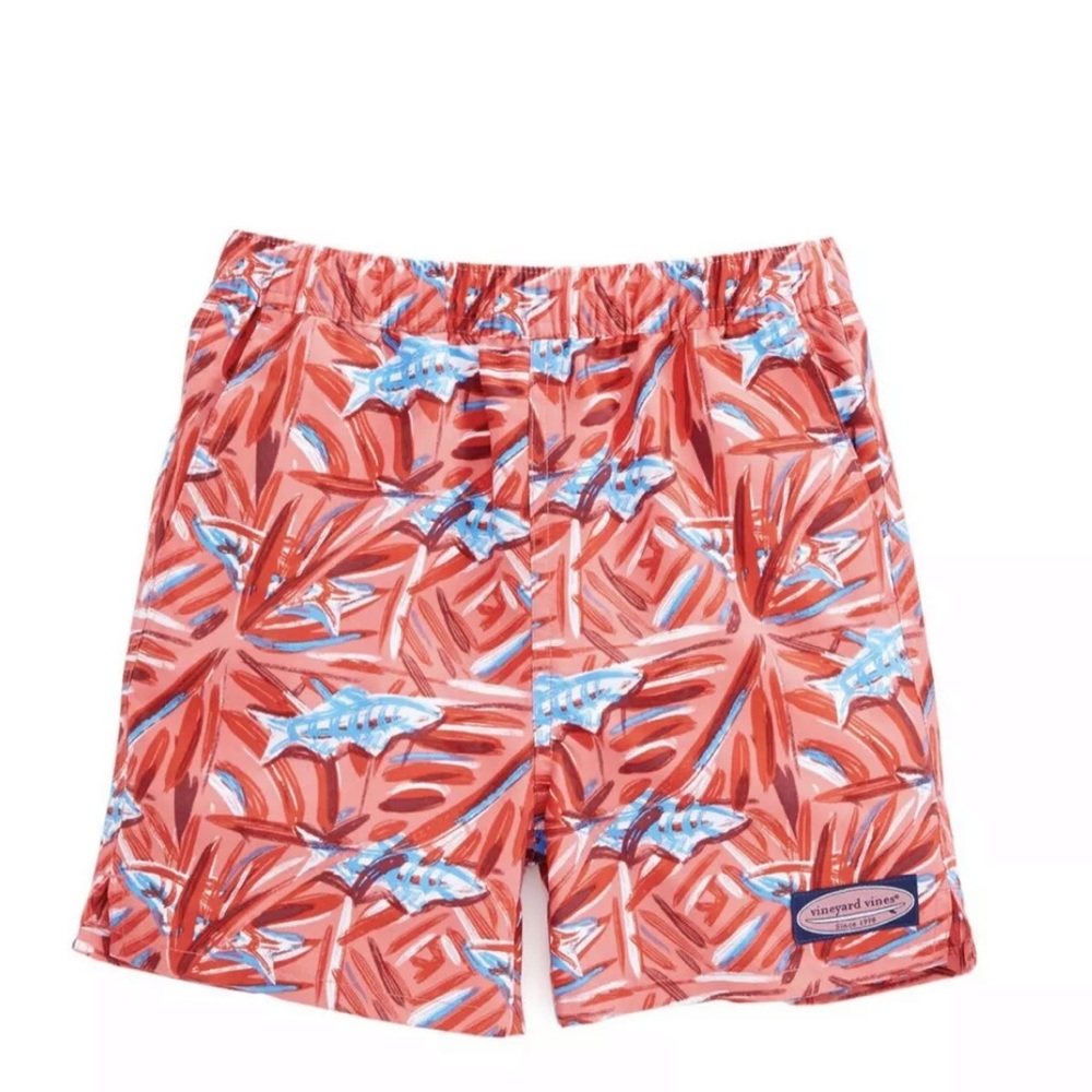 Vineyard Vines Boys Batik Fish Chappy Trunks XL